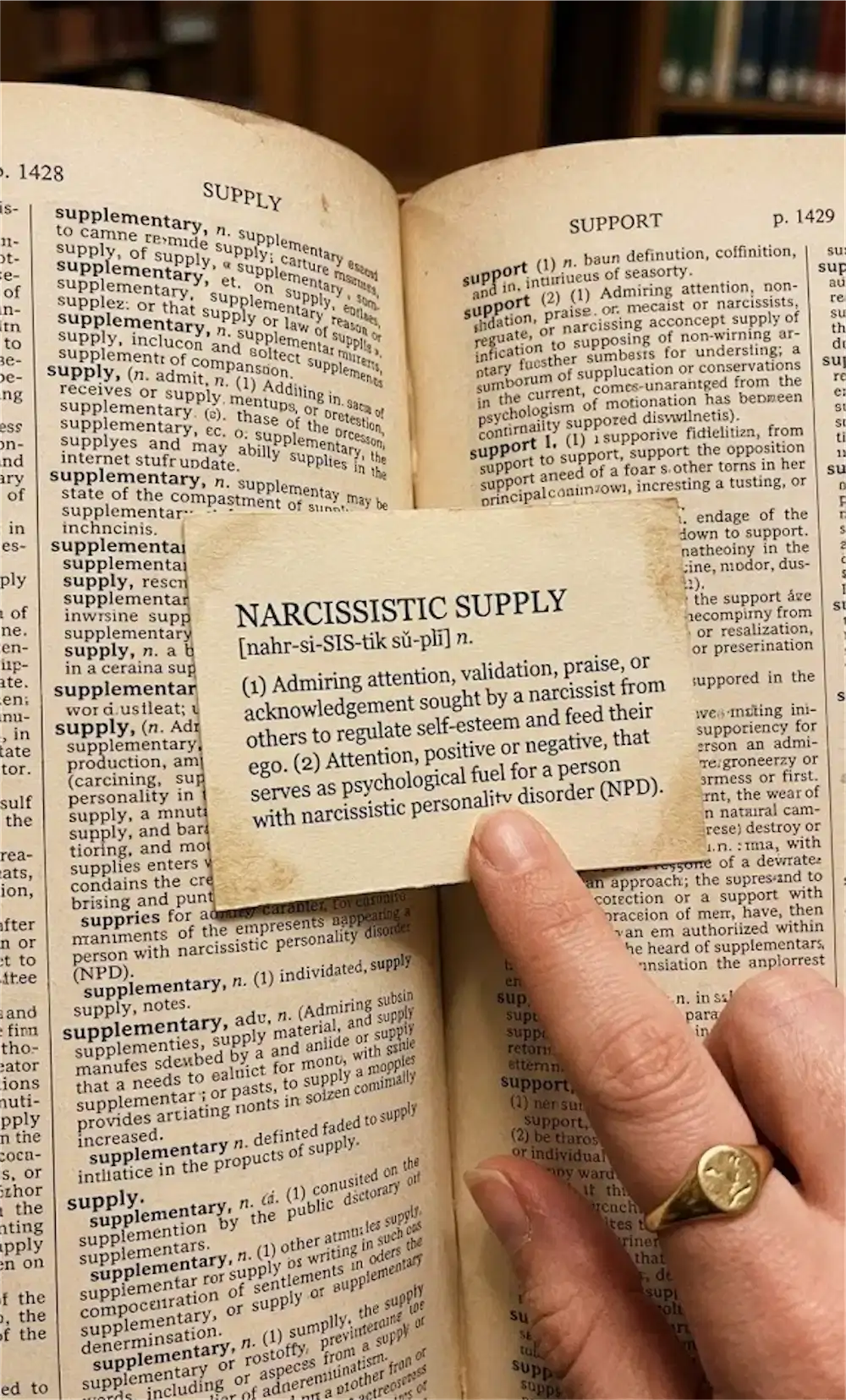 narcissistic supply ego validation addiction definitions research psychology