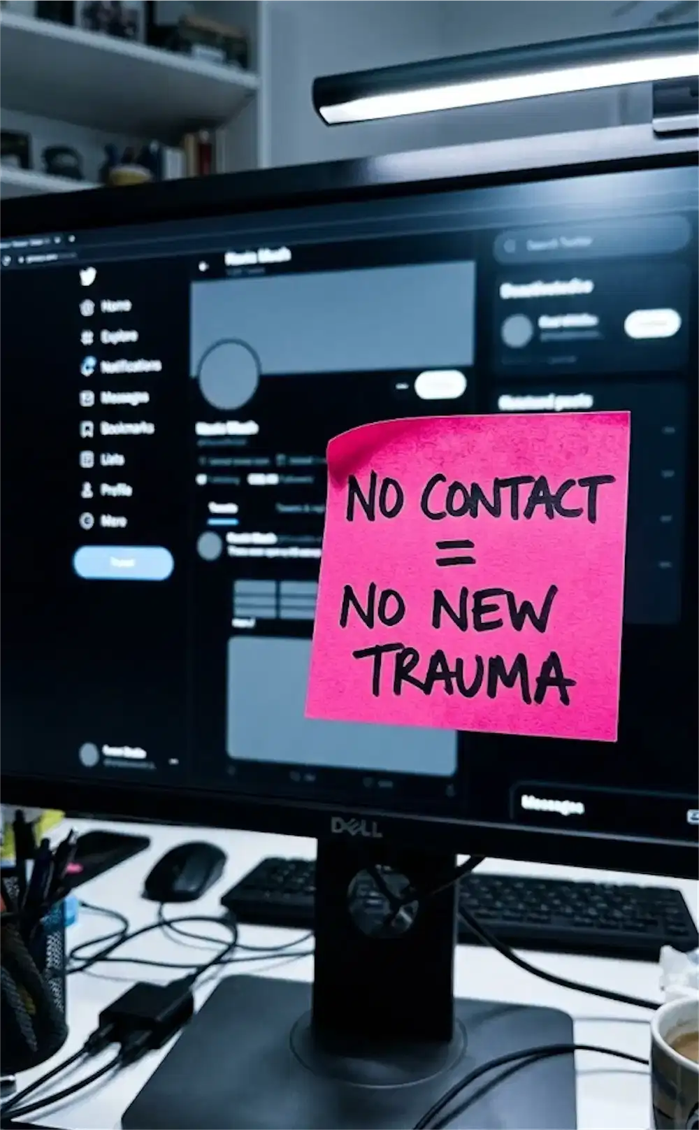 no contact reminder boundary healing protection narcissistic abuse recovery