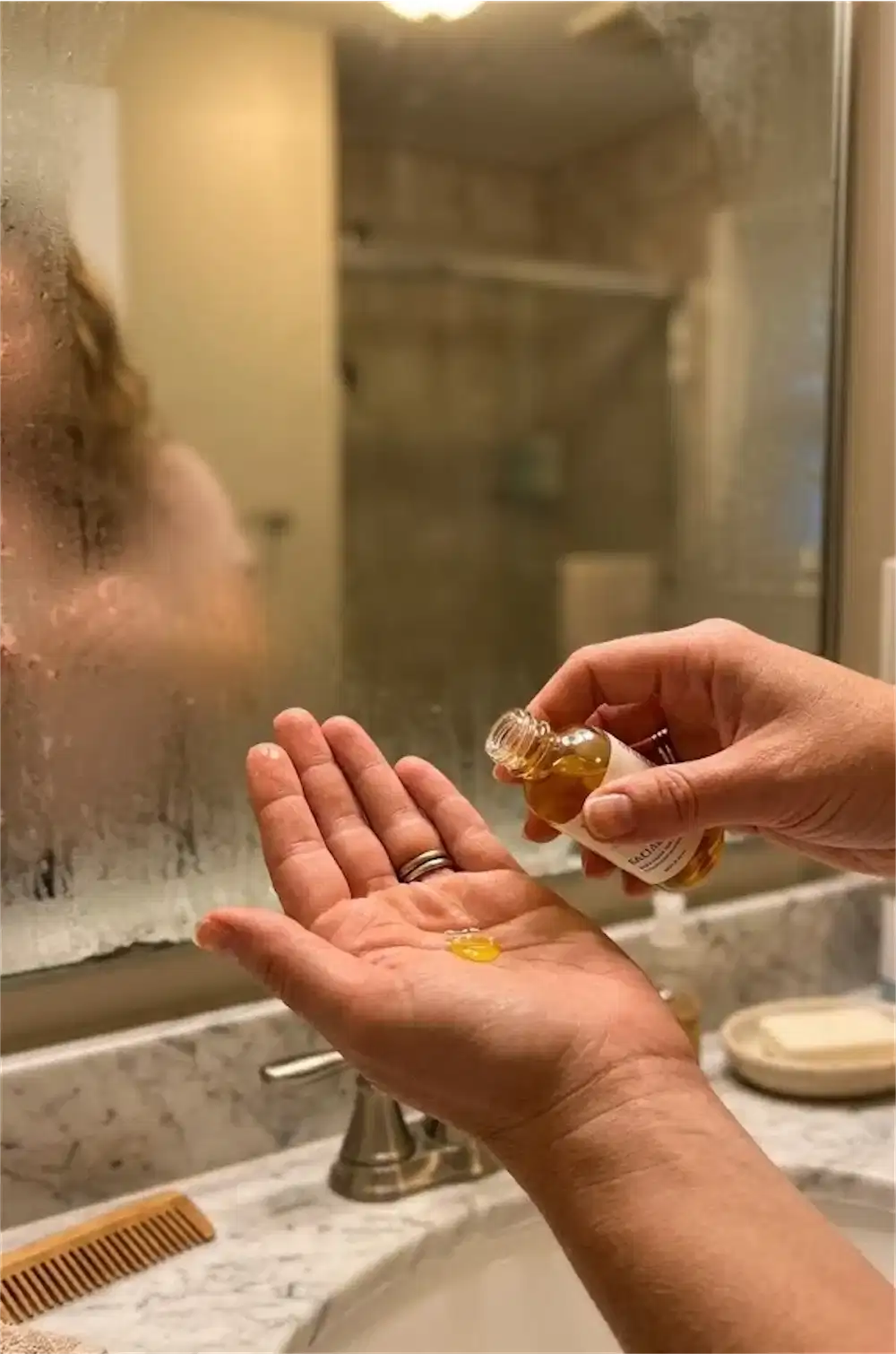 skincare routine evening self-care ritual woman healing narcissistic abuse trauma bond