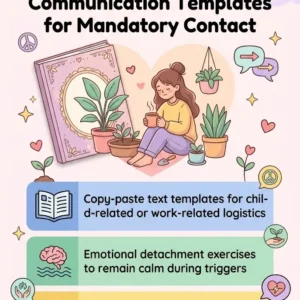 Co-Parenting & Workplace Guide & Workbook: Communication Templates for Mandatory Contact