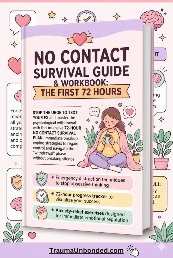 No Contact Survival Guide & Workbook: How to Survive the First 72 Hours